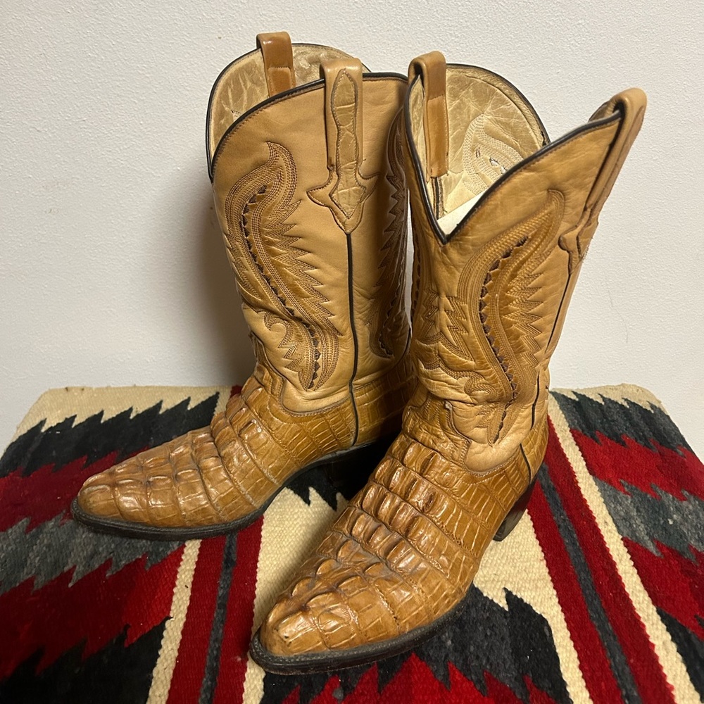 Men’s Alligator Print Boots 11D